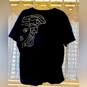 XXL Versace Collection Silver Medusa T-Shirt